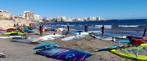 Windsurfing wysokie fale